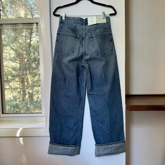 NWT Citizens of Humanity Ayla Baggy Cuffed Crop Wide Leg Jeans Brielle 25 - Picture 9 of 14